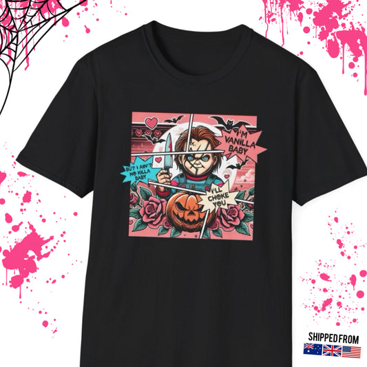 Chucky horror movie tshirt