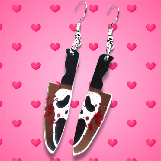 Ghostface earrings