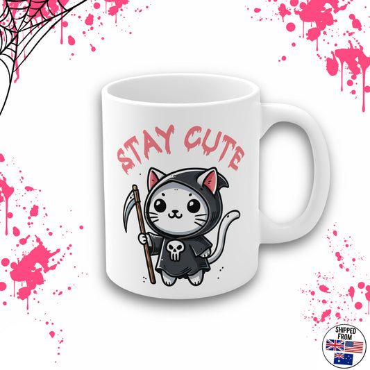 Cute Grim Reaper mug