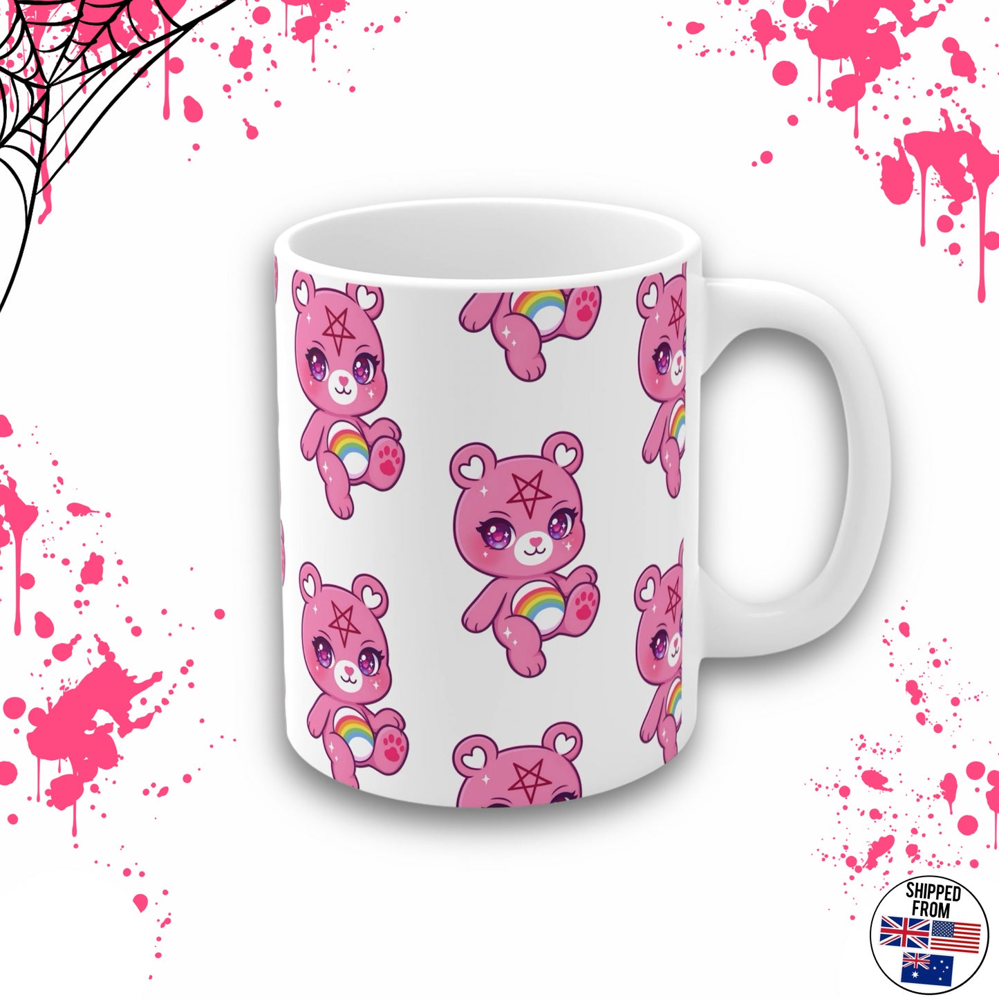 Cute Satanic Bear mug