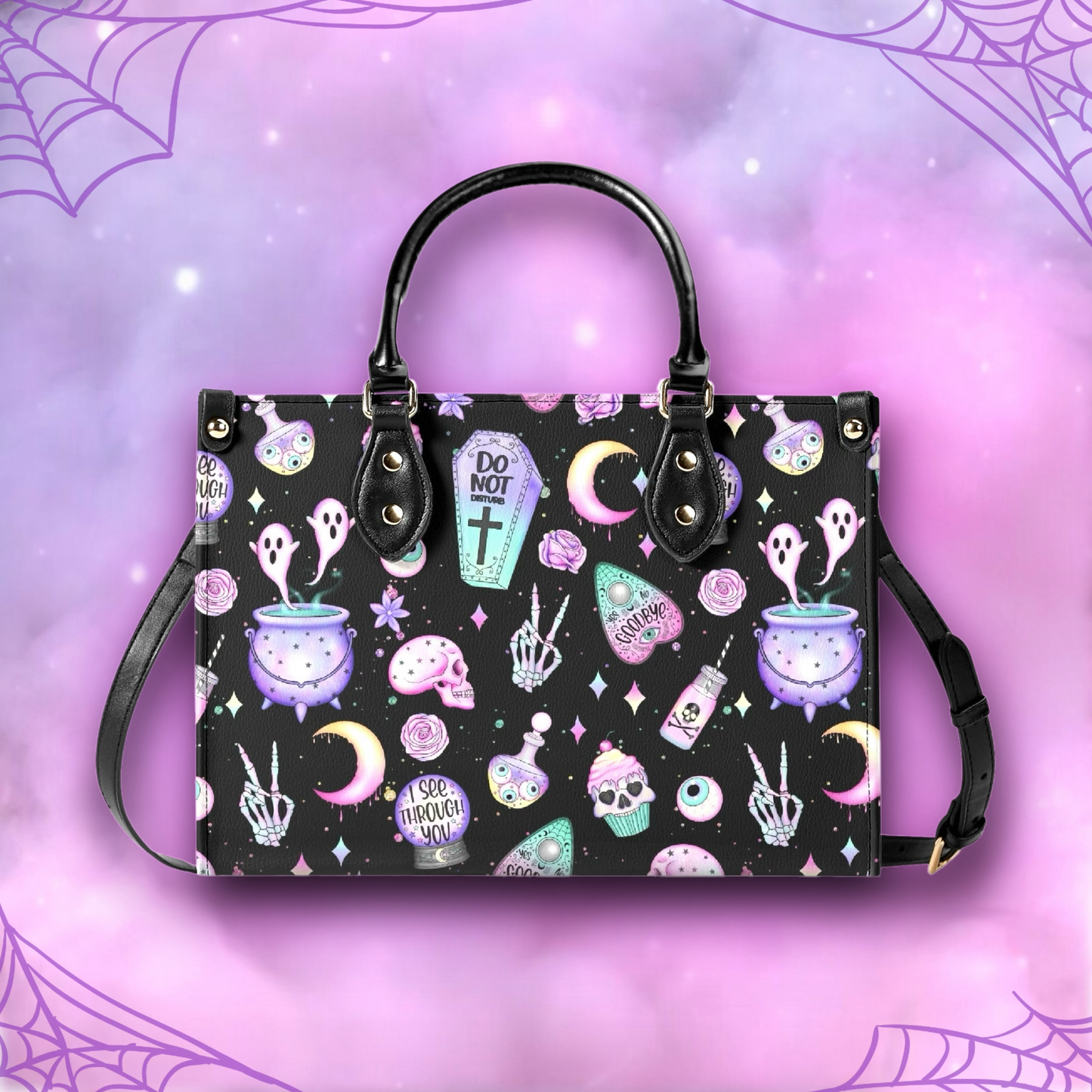 Pastel Goth Vegan Leather Handbag