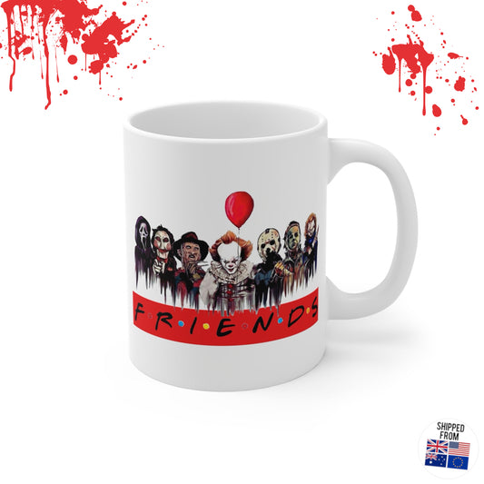Killer Friends Mug, Horror Movies, Halloween