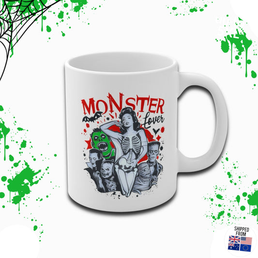 Monster Lover Mug, Horror Movie, Halloween