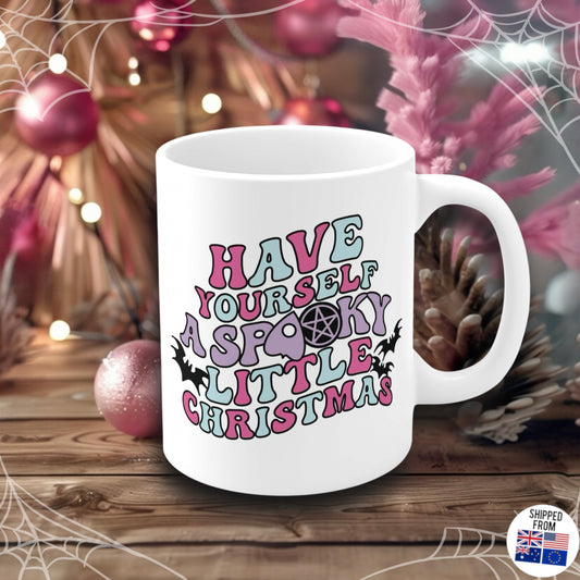 Spooky Little Christmas Mug, pastel goth