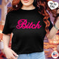 B*tch Softstyle T-Shirt, pink, girlie, Barbie, up to 5XL