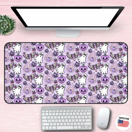 Spooky cute Desk Mat, pastel goth, kawaii