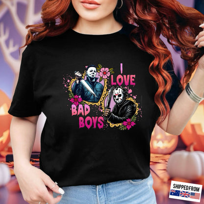 I love Bad Boys, Horror movies, Halloween Softstyle T-Shirt