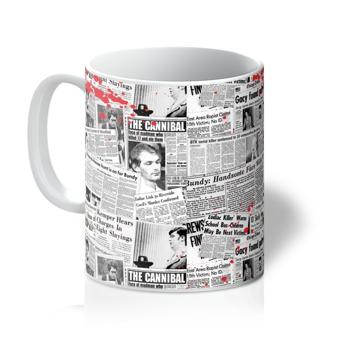 Serial Killer headlines Mug