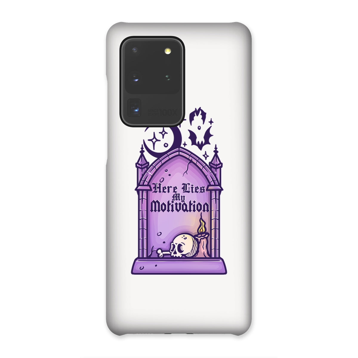 Here Lies my Motivation Snap Phone Case