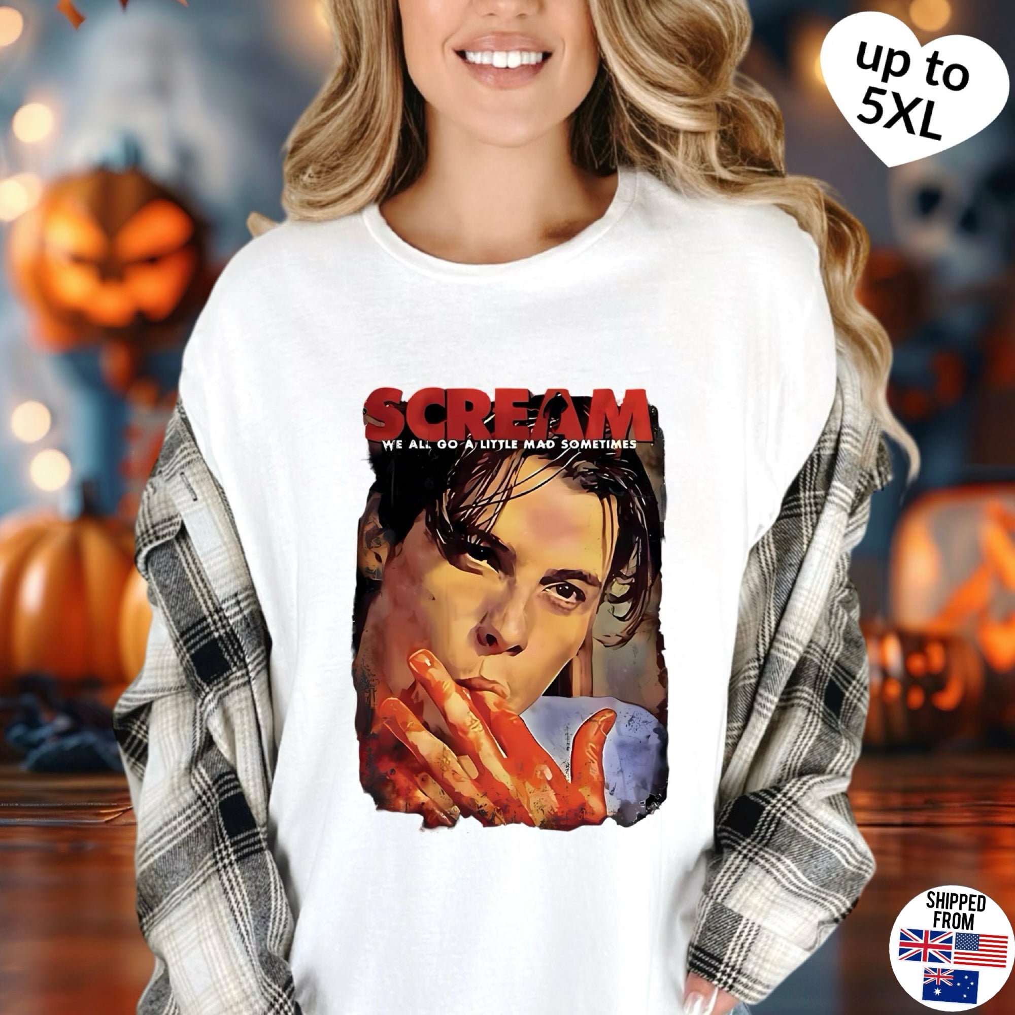 Billy Loomis T-Shirt, up to 5XL, Scream, Ghostface, horror movies