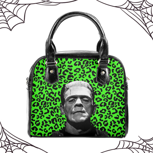 Frankenstein Vegan Leather Gothic Handbag,Horror Movie, Halloween