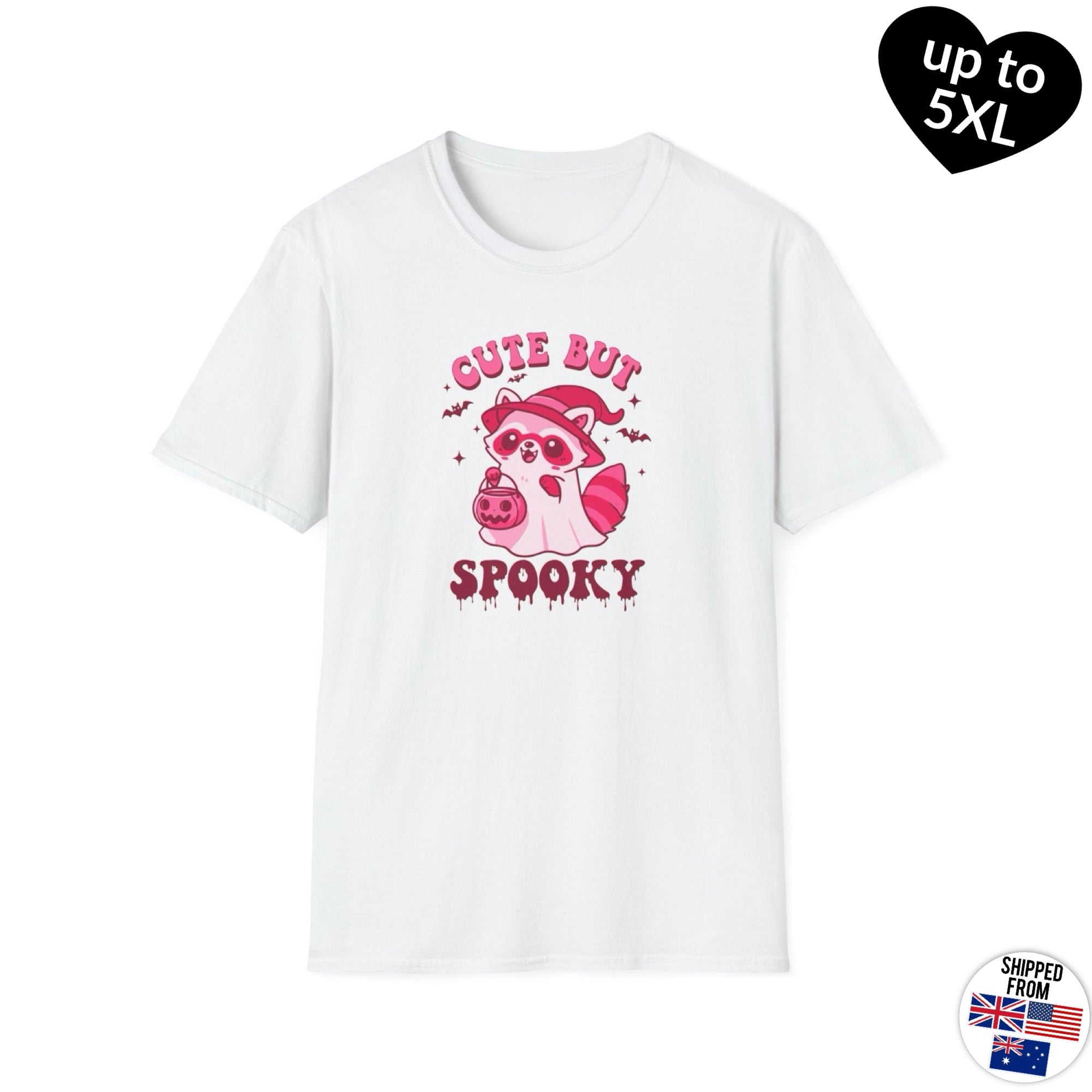 Cute but Spooky, T-Shirt, up to 5XL, cute Racoon, Halloween