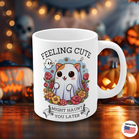 Feeling cute, might haunt you later, spooky cute Mug