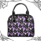 Spooky Bats Vegan Leather Handbag, Halloween, Goth