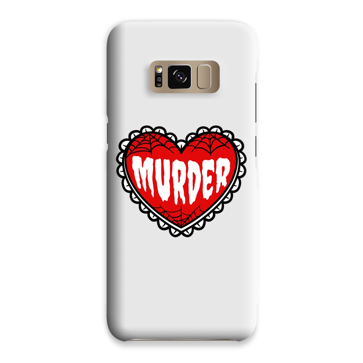 Murder, cute heart design Snap Phone Case