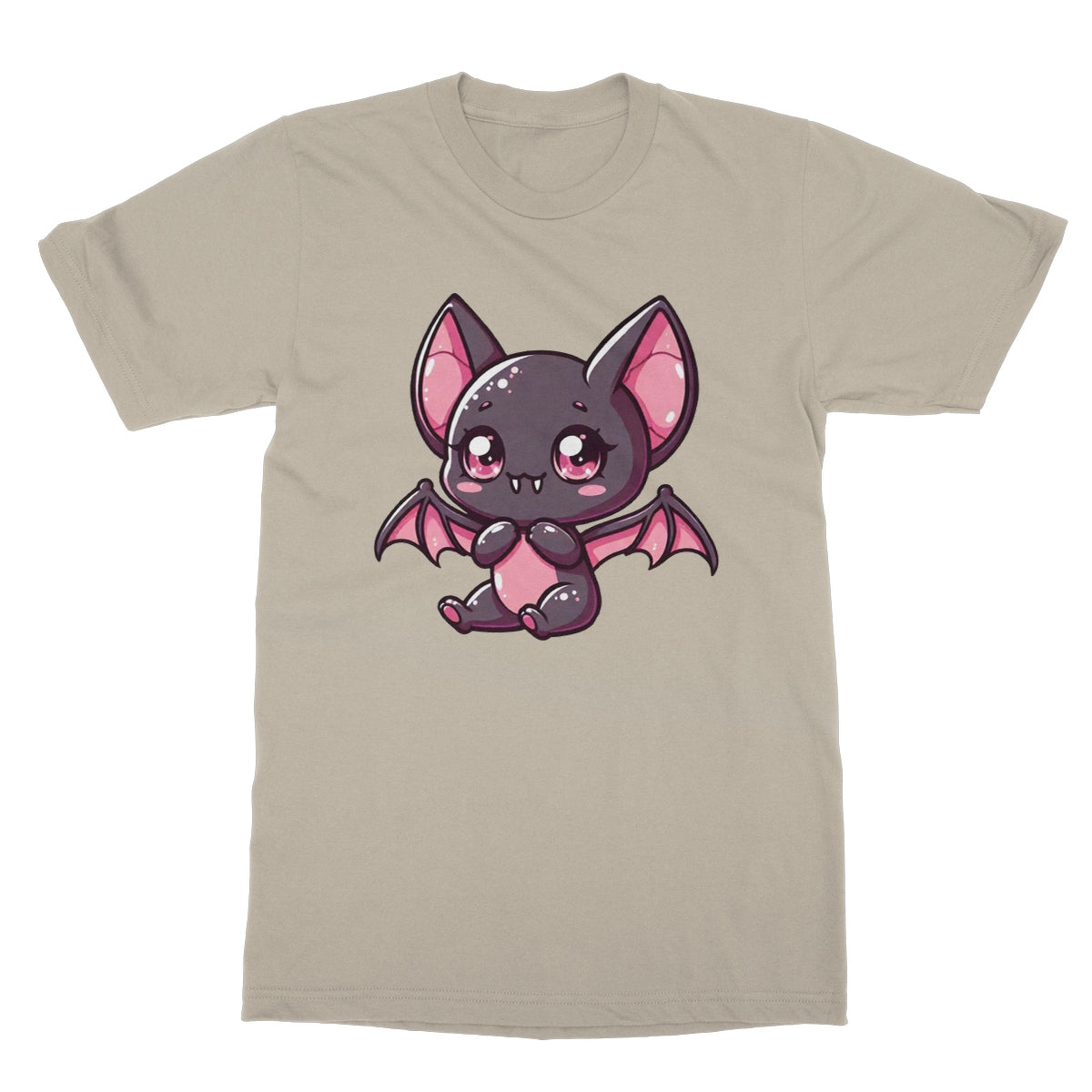 Cute Bat, kawaii goth, Softstyle T-Shirt