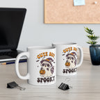 Cute but Spooky, Halloween Mug, cute Racoon