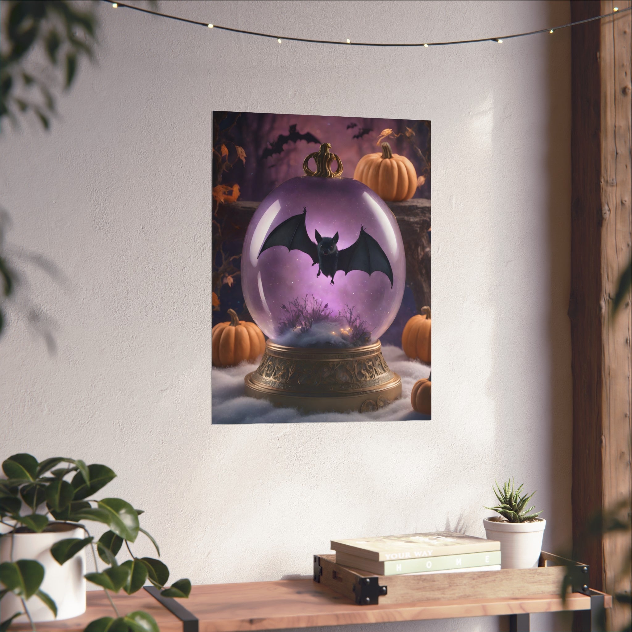 Goth Bat Fine Art Print,  Dark Academia, Goth Wall Decor, Gothic Gallery Wall, Halloween Decor