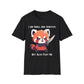 Cute Red Panda T-shirt, up to 5XL, Sensitive but Fight Me, red panda with knife