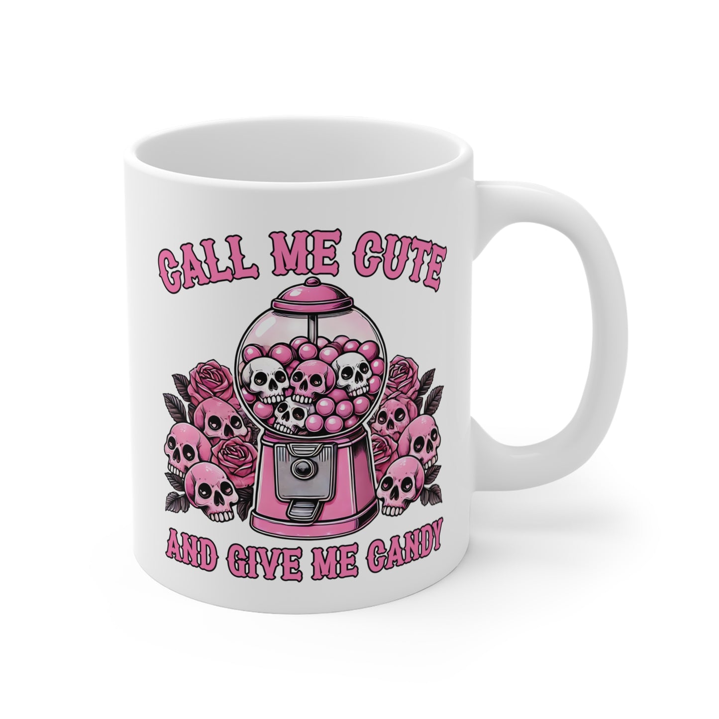 Call me cute and give me candy Mug, pastel goth