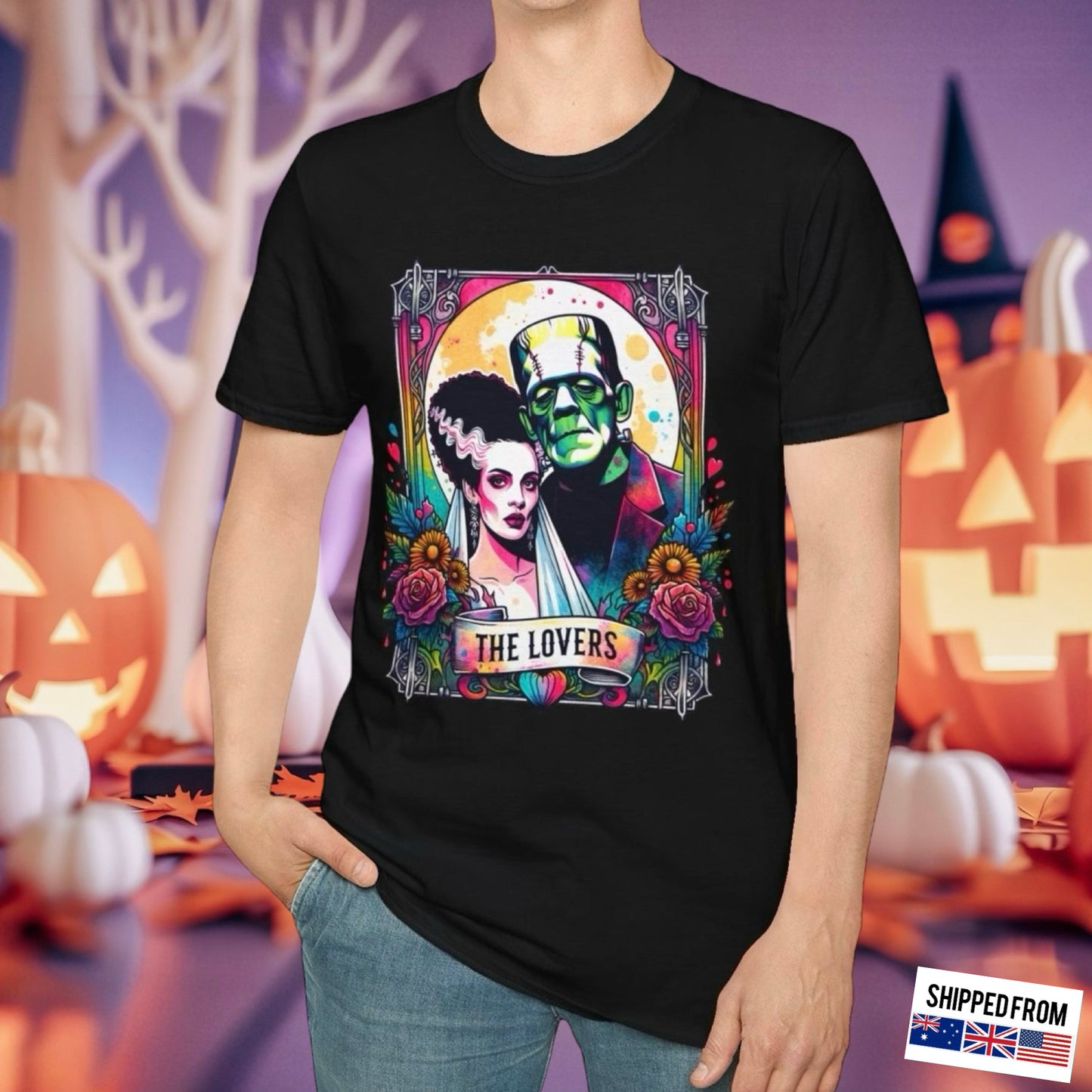 Frankenstein Tarot card Softstyle T-Shirt