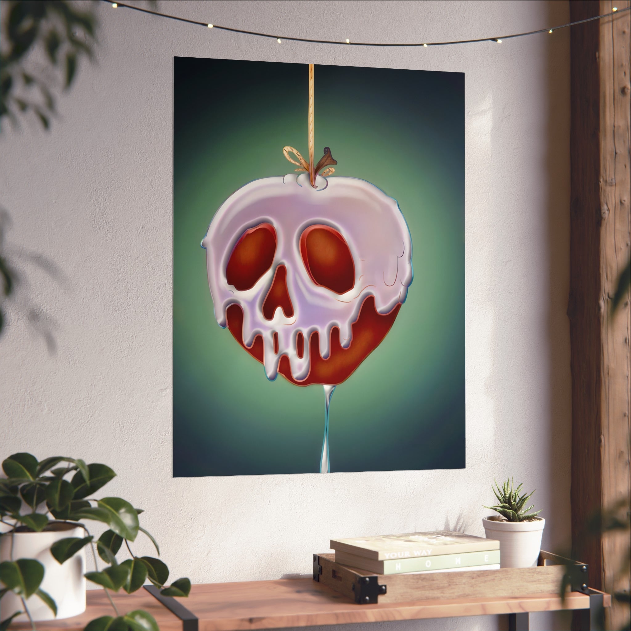 Poison Apple Fine Art Print, Goth Wall Decor, Gothic Gallery Wall, Halloween Decor