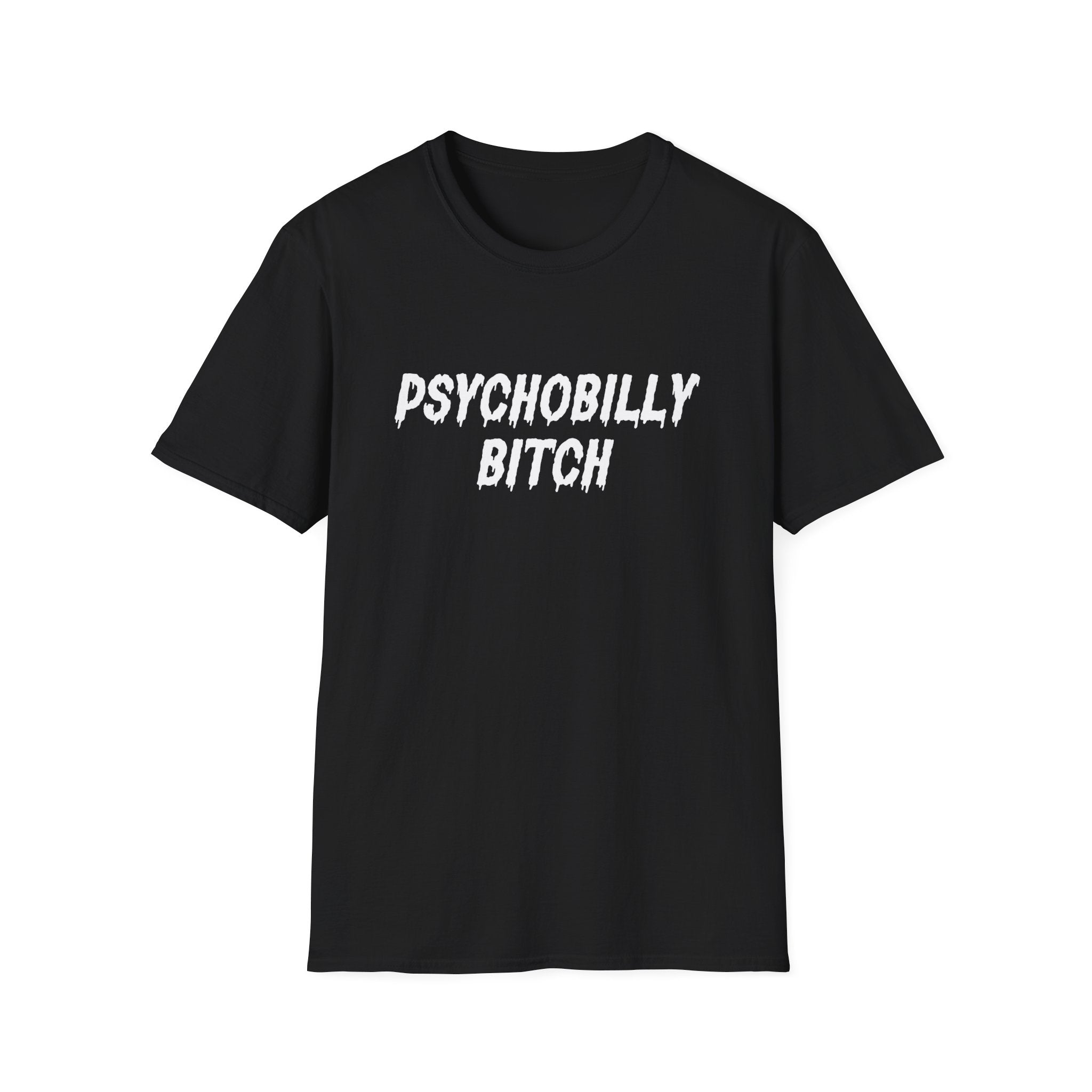 Psychobilly B*tch Softstyle T-Shirt, up to 5XL