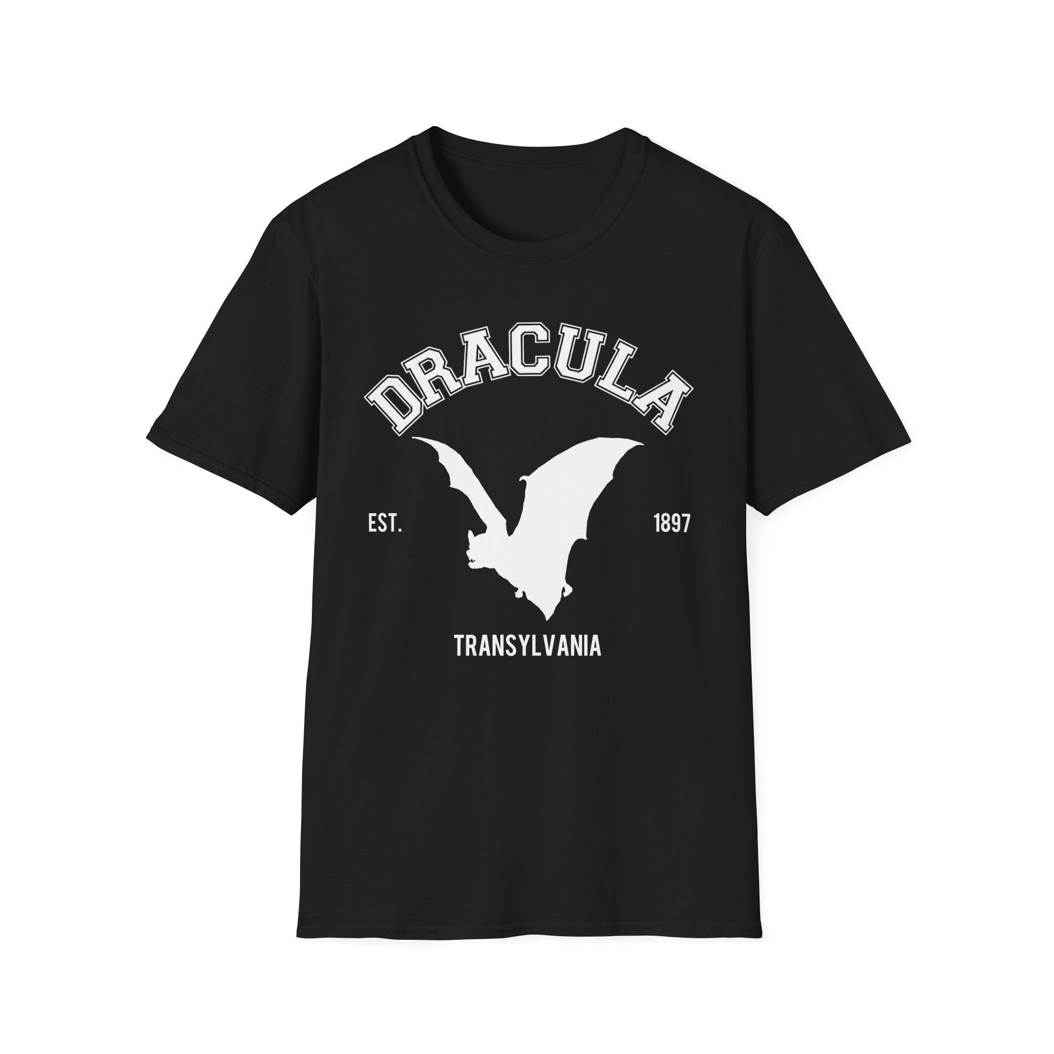 Dracula College T-shirt, up to 5XL, vampire, horror movies
