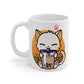 Cute Cat Boba Tea Mug, Bubble Tea Anime Kawaii Neko