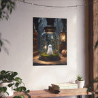 Cute Ghost Fine Art Print,  Dark Academia, Goth Wall Decor, Gothic Gallery Wall, Halloween Decor