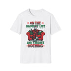 On the Naughty List, Christmas Softstyle T-Shirt, up to 5XL, Michael Myers, Horror Movie, Ugly Christmas Jumper