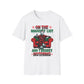 On the Naughty List, Christmas Softstyle T-Shirt, Michael Myers, Horror Movie, Ugly Christmas Jumper