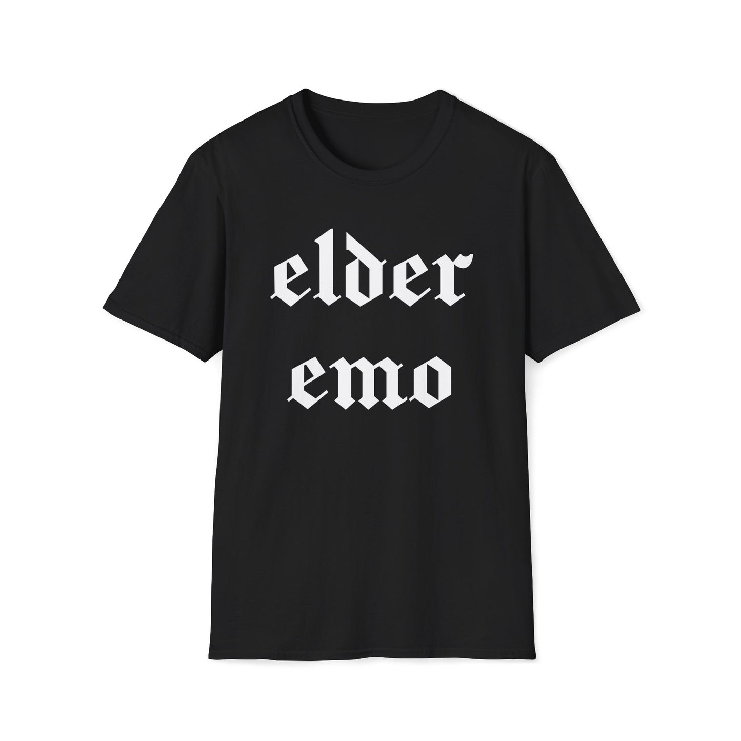 Elder Emo Softstyle T-Shirt, gothic, Halloween, up to 5XL