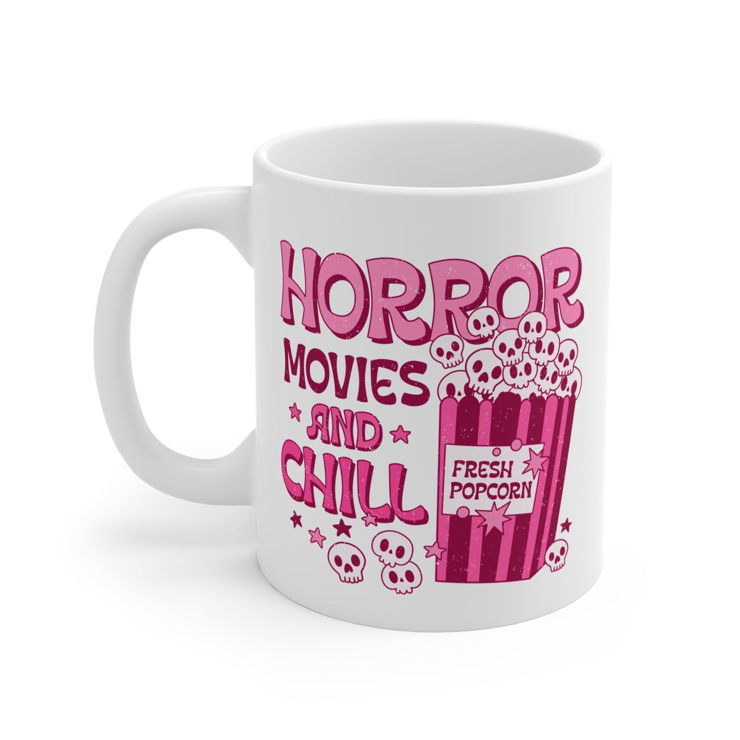 Horror movies and chill Mug, pastel goth