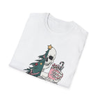Sorta Merry Sorta Scary, Christmas T-shirt, up to 5XL, spooky skeleton