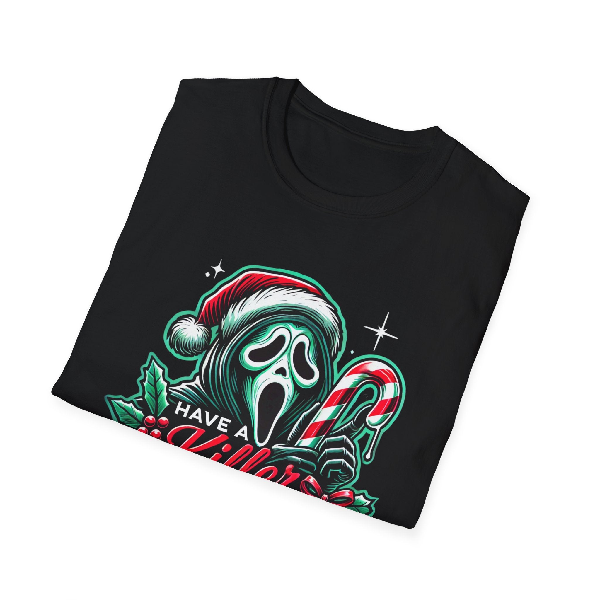 Ghostface, Killer Christmas, Softstyle T-Shirt, up to 5XL, Scream, Horror Movie