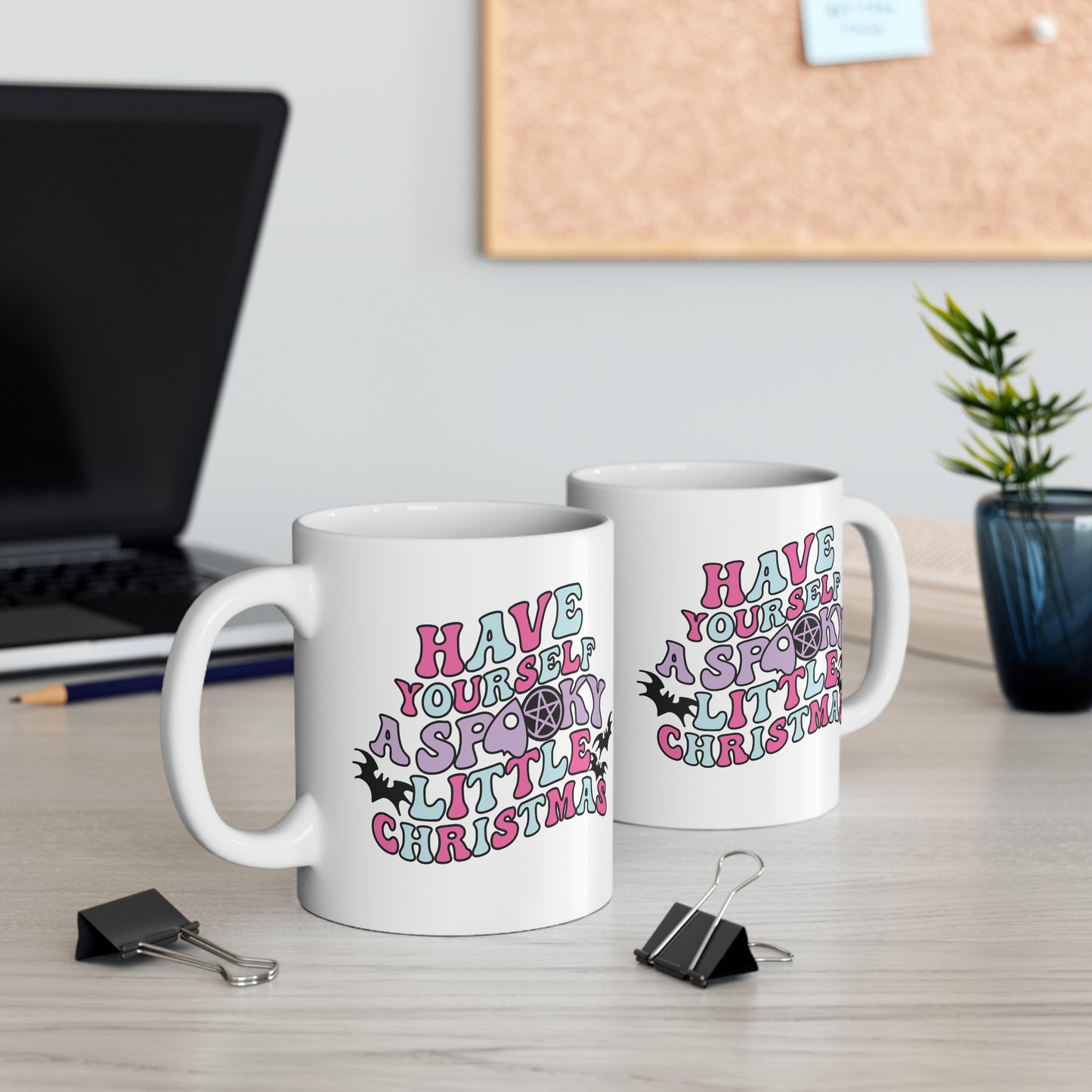 Spooky Little Christmas Mug, pastel goth