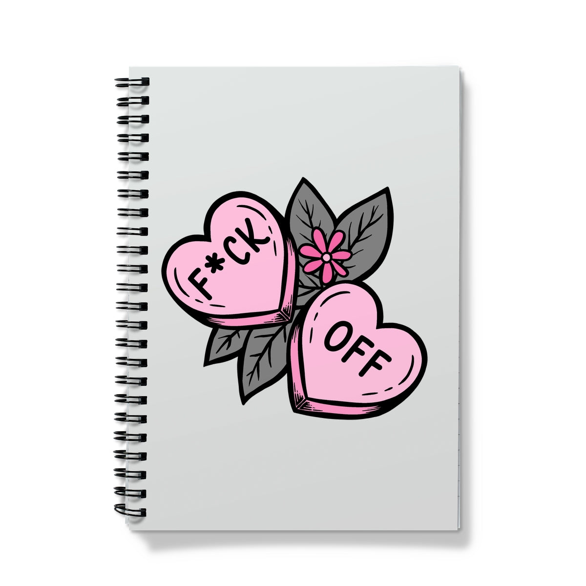 F*ck Off cute tattoo design Notebook