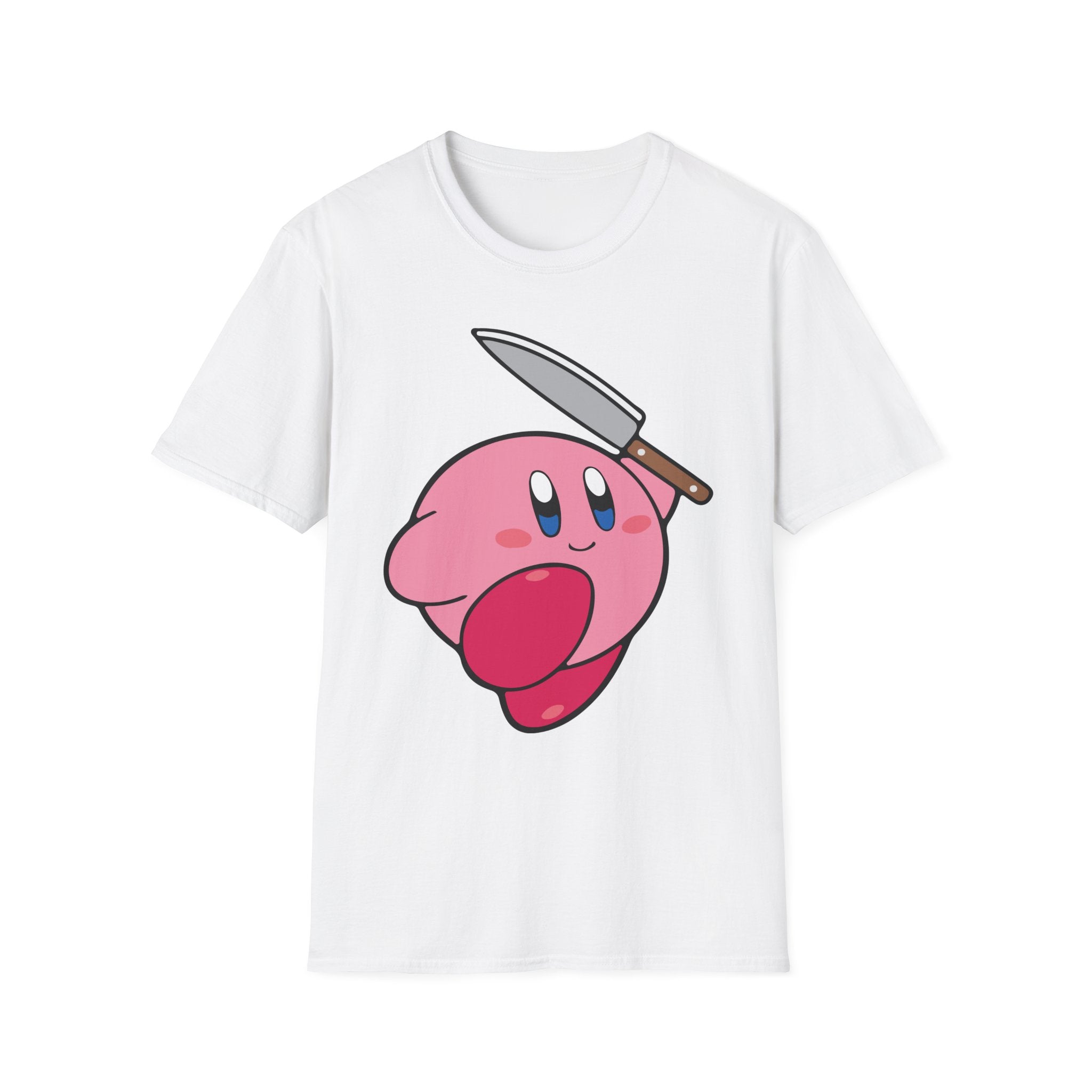 Kirby with knife T-shirt, up to 5XL