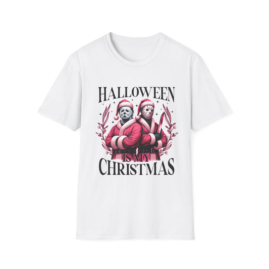 Halloween is my Christmas, Softstyle T-Shirt, up to 5XL, Horror Movie, Jason Voorhees, Michael Myers