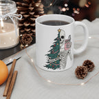 Sorta Merry Sorta Scary Christmas Mug, pastel goth