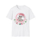 Pink Skeleton Christmas T-shirt, up to 5XL, spooky cute