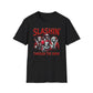 Slashing through the snow, Christmas Softstyle T-Shirt, Horror Movie, Ugly Christmas Jumper