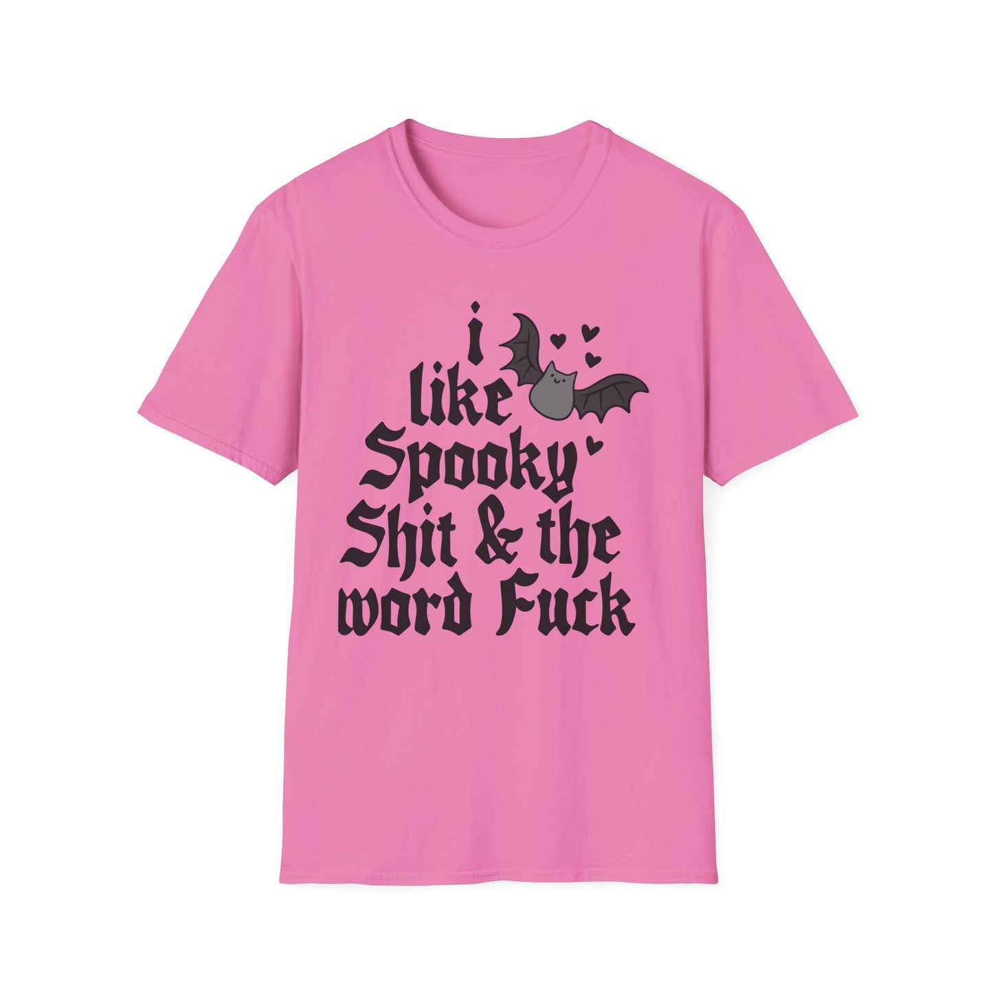 I like spooky sh*t, Softstyle T-Shirt, up to 5XL, Halloween