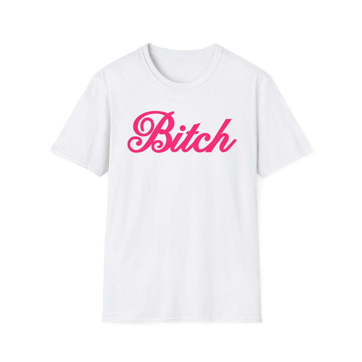 B*tch Softstyle T-Shirt, pink, girlie, Barbie, up to 5XL