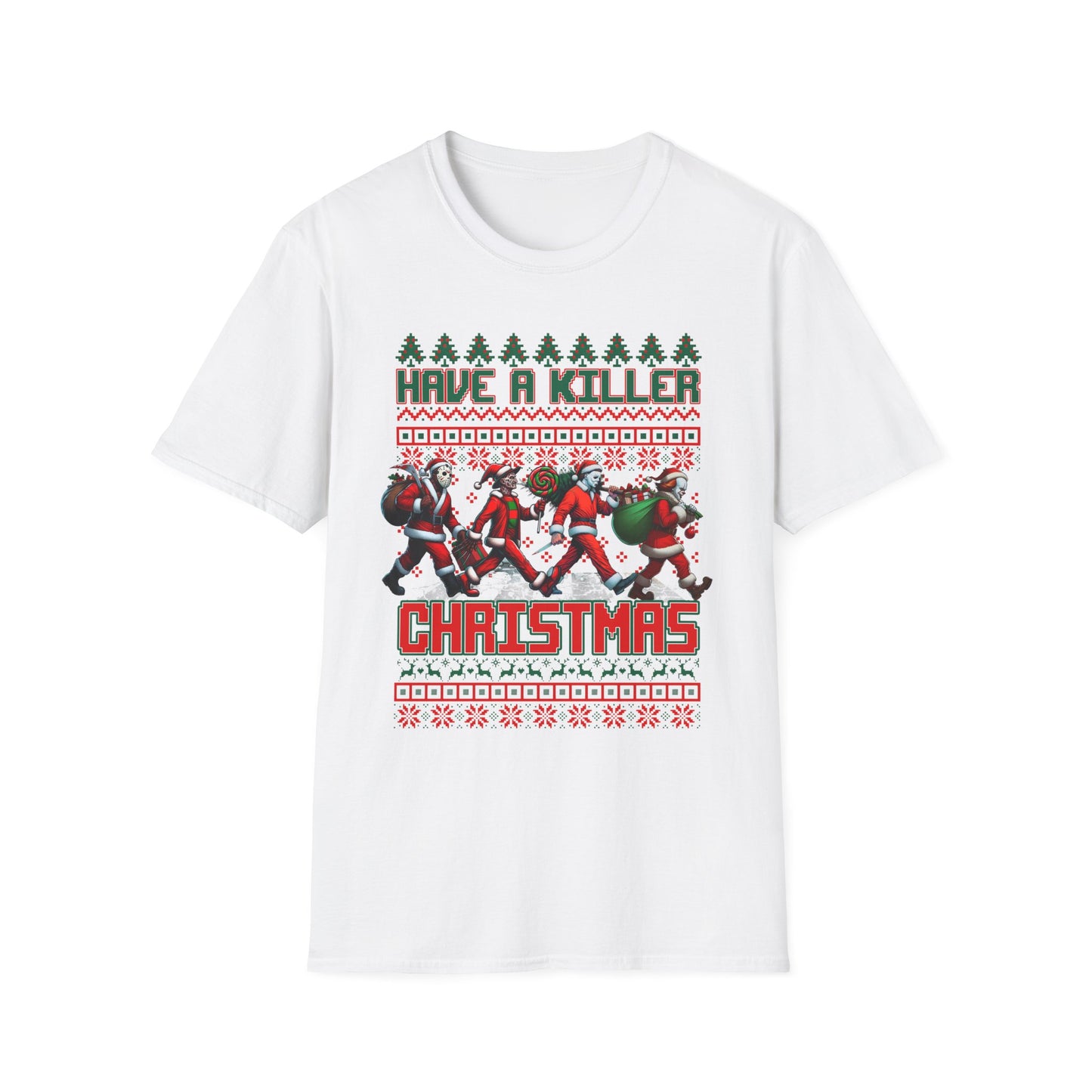 Killer Christmas, Softstyle T-Shirt, Horror Movie, Ugly Christmas Jumper