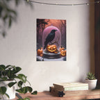 Dark Raven Fine Art Print. Dark Academia, Goth Wall Decor, Gothic Gallery Wall, Halloween Decor