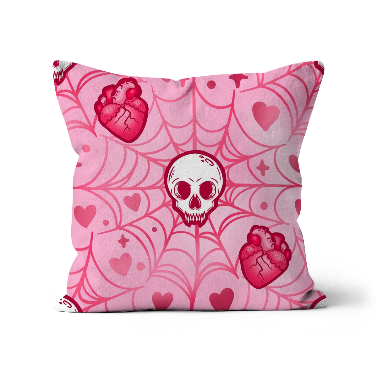 Pastel Spiderweb Halloween Cushion