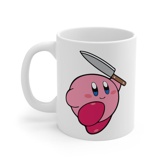 Kirby with knife Mug