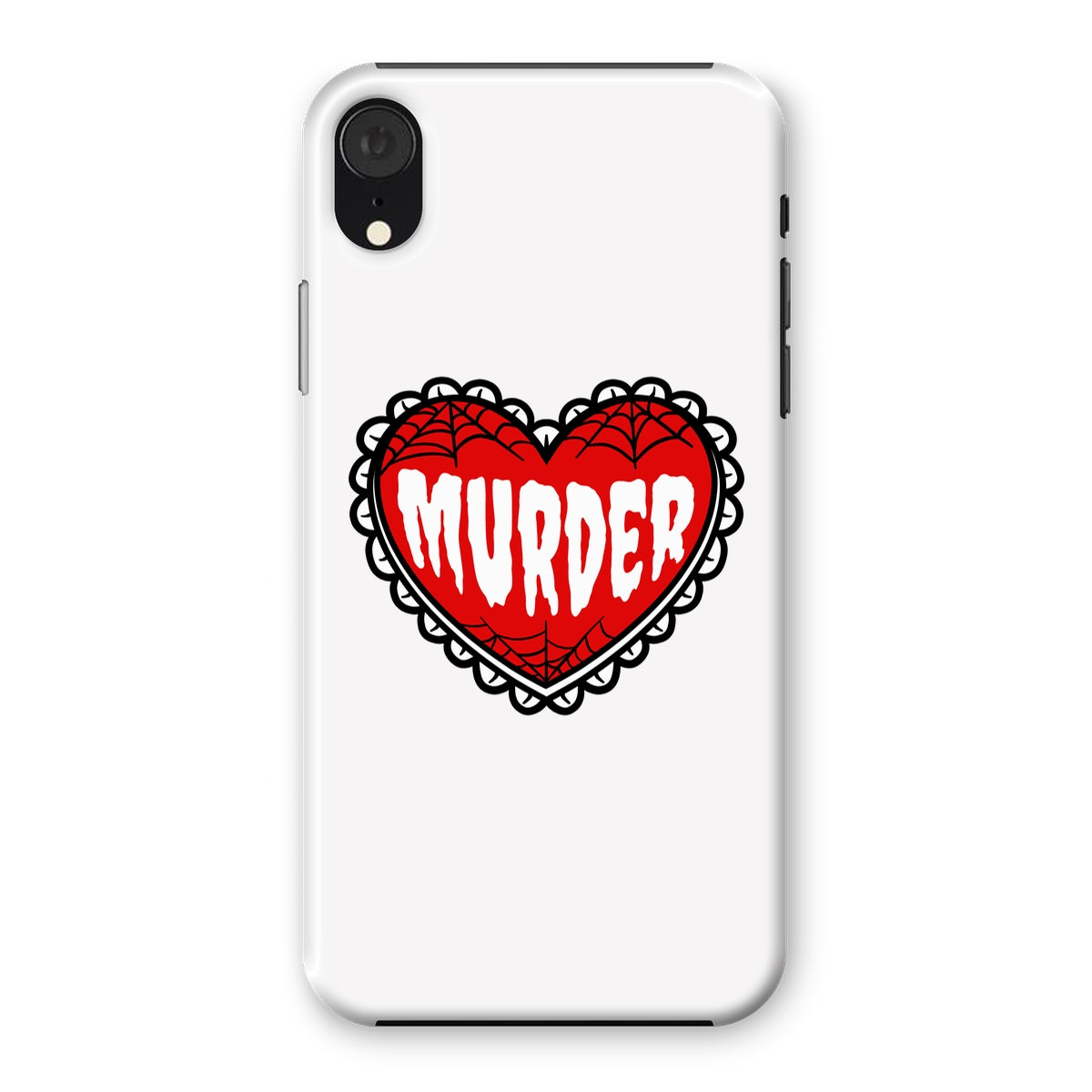 Murder, cute heart design Snap Phone Case